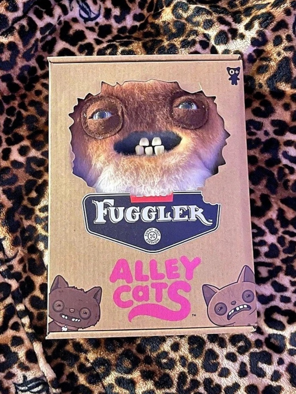 Fuggler Alley Cats Yawper 9 Inch Plush Toy Brown & Tan NWT